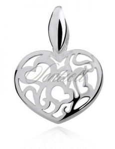 Ażurowy wisiorek w kształcie serca