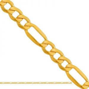 ﻿50cm łańcuszek Figaro ﻿złoto 
585/14k