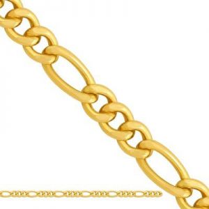 50cm ﻿łańcuszek typu Figaro ﻿złoto 
585