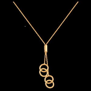naszyjnik ﻿modny łańcuszkowy złoto 
585