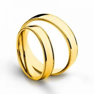 Złote obrączki ślubne AMARE PROMISE 620-4,5