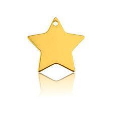 Blaszka Gwiazda, złoto próba 585