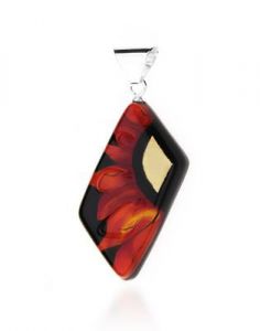 wisiorek srebrny piękny SŁONECZNIKI