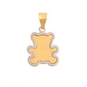 wisiorek ﻿,żółte i białe złoto 585/14k