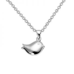 wisiorek ﻿uroczy SREBRNY PTASZEK