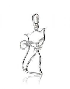 wisiorek kotek ,srebro 925