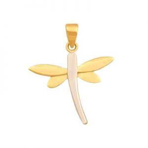 wisiorek ﻿ważka żółte i białe złoto 585/14k