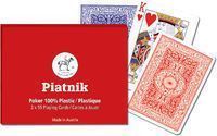 Karty do gry Piatnik 2 talie, Poker plastic