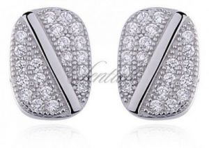 Srebrne kolczyki pr925 Cyrkonia mikrosetting