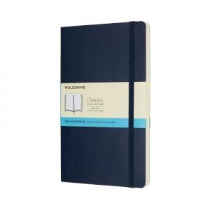 Notes Moleskine w miękkiej oprawie L szafirowy w kropki