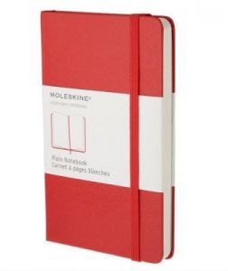 Notes Moleskine kieszonkowy gładki czerwony