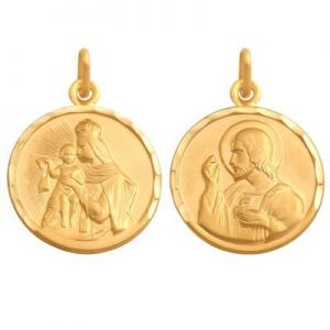 ﻿medalik ﻿złoty szkaplerz 
dwustronny