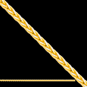 ﻿60cm łańcuszek złoty delikatny lisi 
ogon
