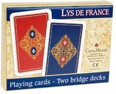 LYS DE FRANCE - komplet brydżowy 2x55 kart