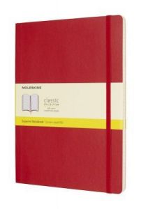 Notes Moleskine w miękkiej oprawie XL czerwony w kratkę