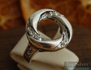 AUGUSTYNA - srebrny pierścień z cyrkoniami