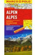 Alpy 1:800 000 w. niemiecka mapa samochodowa Marco Polo