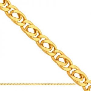 ﻿bransoletka łańcuszkowa ﻿złota 20cm