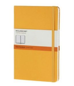 Notes Moleskine kieszonkowy w linie pomarańczowy