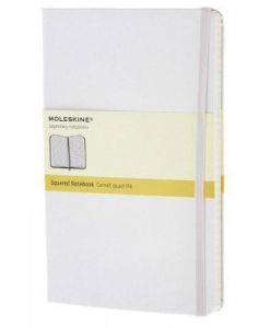 Notes Moleskine L w kratkę biały