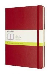 Notes Moleskine w twardej oprawie XL czerwony gładki