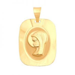 ﻿medalik ﻿złoty PROFIL MARYI