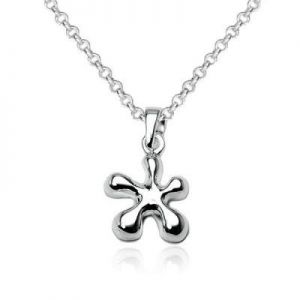 wisiorek uroczy ﻿SREBRNY KWIATEK