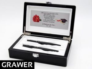 Luksusowy Zestaw Artamis Optic Twist Kryształ Swarovski Pióro Wieczne Długopis Prezent Grawer