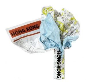 Mapa Crumpled City Hong Kong