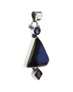 wisiorek ﻿srebrny z drusy agat