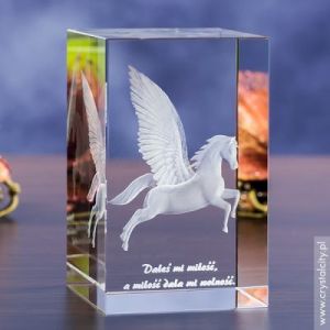 Pegaz 3D • personalizowana statuetka 3D średnia • GRAWER 3D