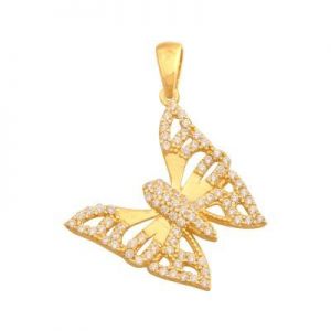 wisiorek ażurowy ﻿,złoto 585/14k ﻿z 
cyrkoniami