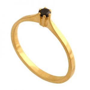 pierścionek rozmiar 16 ﻿złoto ﻿i 
cyrkonia