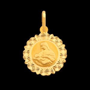 ﻿medalik ﻿złoty Matka Boska 
Karmiąca