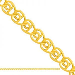 łańcuszek pełny typu Love ﻿,złoto 585/14k