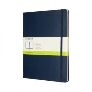 Notes Moleskine w twardej oprawie XL szafirowy w linie