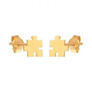 ﻿kolczyki ﻿puzzle złoto 585/14k