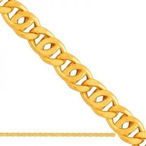 45cm ﻿łańcuszek typu Tigra ﻿złoto 
585/14k