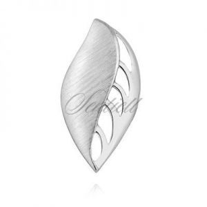 Zawieszka srebrna w kształcie liścia