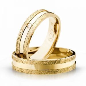 Złote obrączki ślubne AMARE PROMISE 622-5