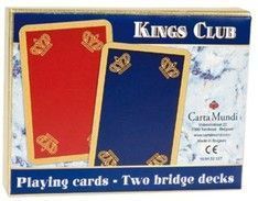 KINGS CLUB - komplet brydżowy 2x55 kart