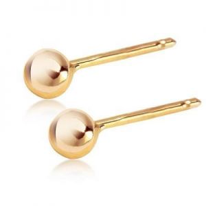 kolczyki złote MAŁE KULECZKI