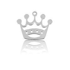 Blaszka ozdobna korona srebro 925 BL 54