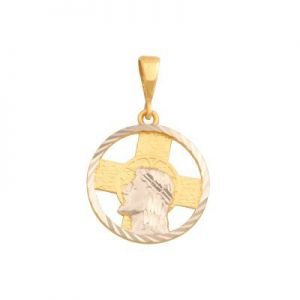 ﻿medalik z Chrystusem złoto 
585/14k