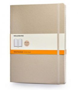 Notes Moleskine w miękkiej oprawie XL beżowy w linie