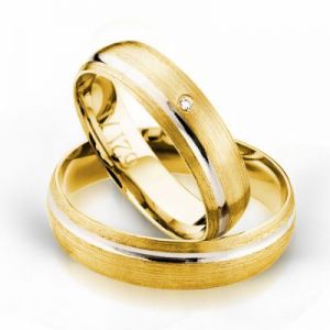 Złote obrączki ślubne AMARE PROMISE 621-5