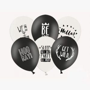 Balony Imprezowe – Black&amp;White - Party