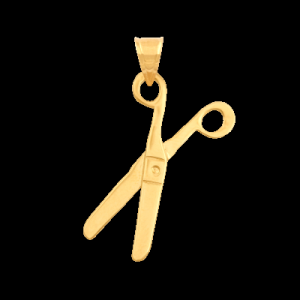 wisiorek ﻿nożyczki, złoto 585/14k