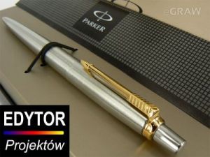 Długopis PARKER Jotter stalowy GT Twój GRAWER
