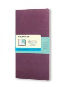 Notes Moleskine Chapters Journal M purpurowy w kropki